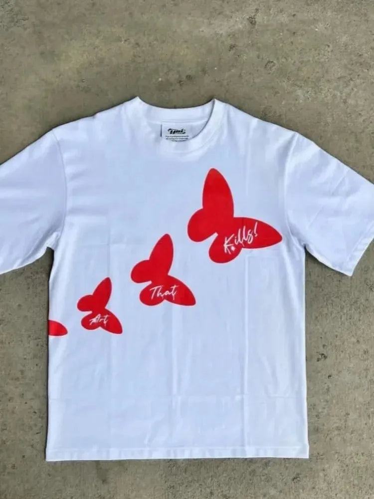 Printed Vintage Hip Hop Oversized T-Shirts - Image 5