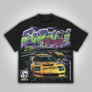 2025 Sopula Graphic Vintage T-Shirt – Unisex Hip-Hop Streetwear Cotton Tee