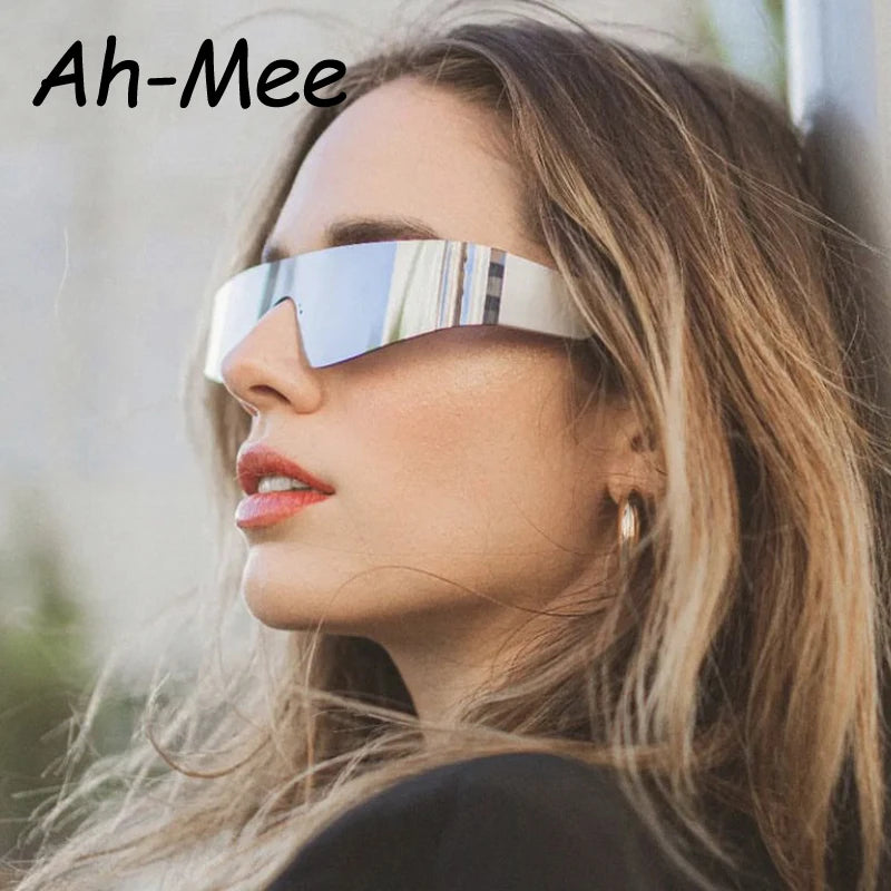 Y2K One-Piece Wrap Around Sunglasses – Punk Cycling Goggles for Men & Women - Image 4