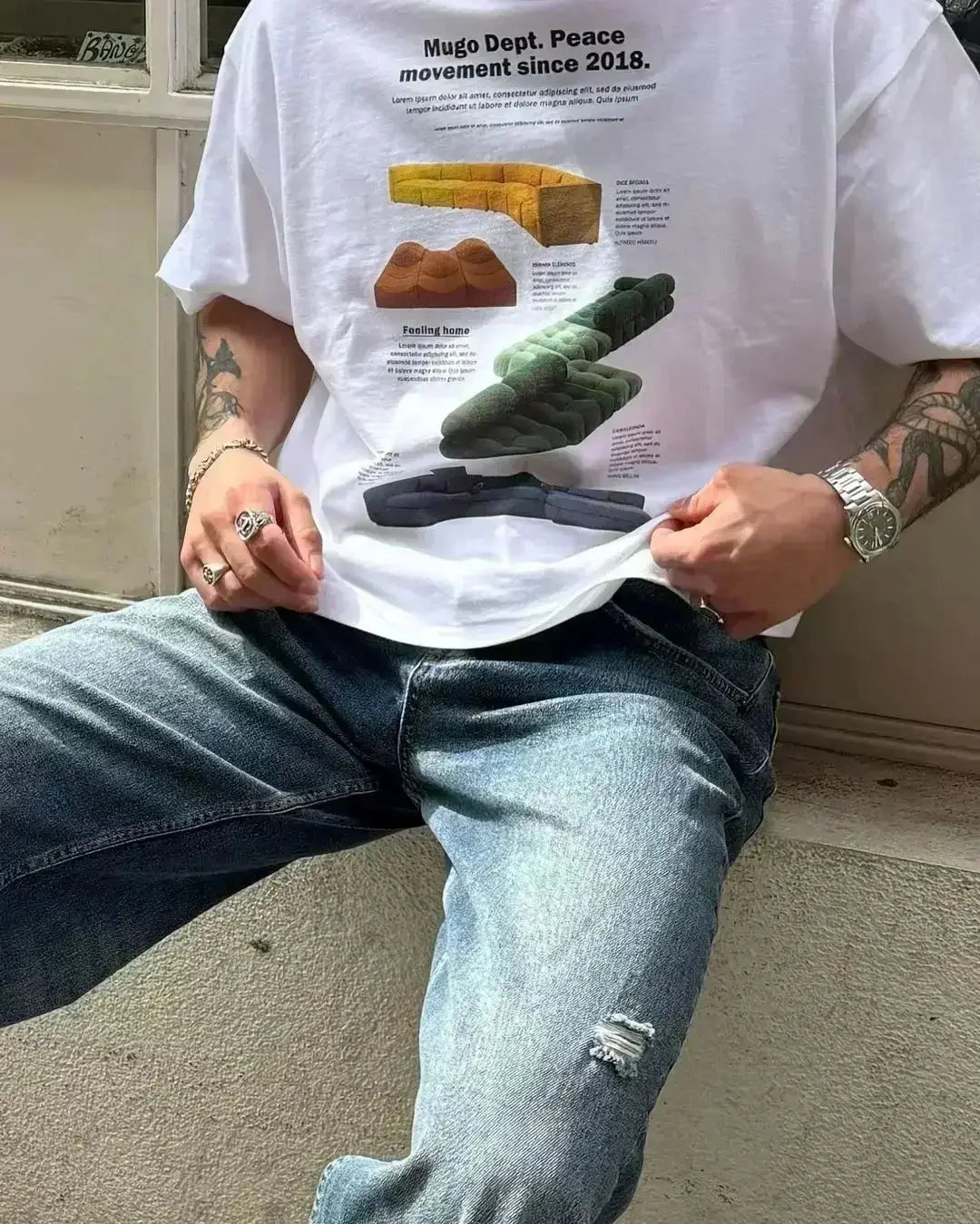 Summer Oversized Kanji Print T-Shirt – Women’s Hip Hop Harajuku Y2K Streetwear Tee - Image 5