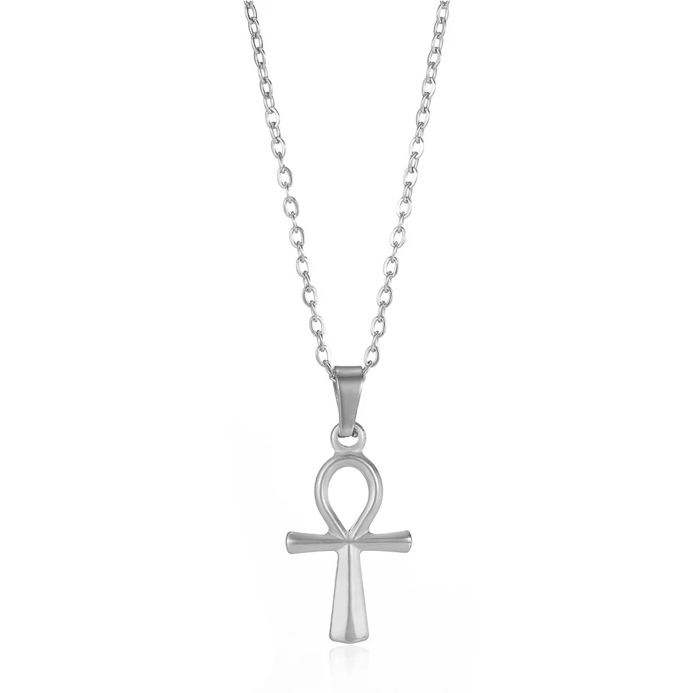 Gold Caravaca Cross Necklace – Stainless Steel Crucifix Choker for Men & Women - Image 20