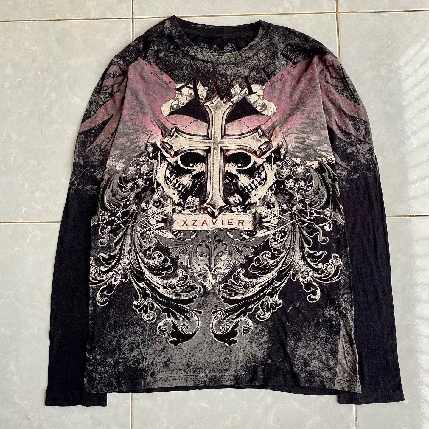 Women's Affliction-Inspired Long Sleeve T-Shirt – Y2K Gothic Streetwear Oversized Top - Image 11