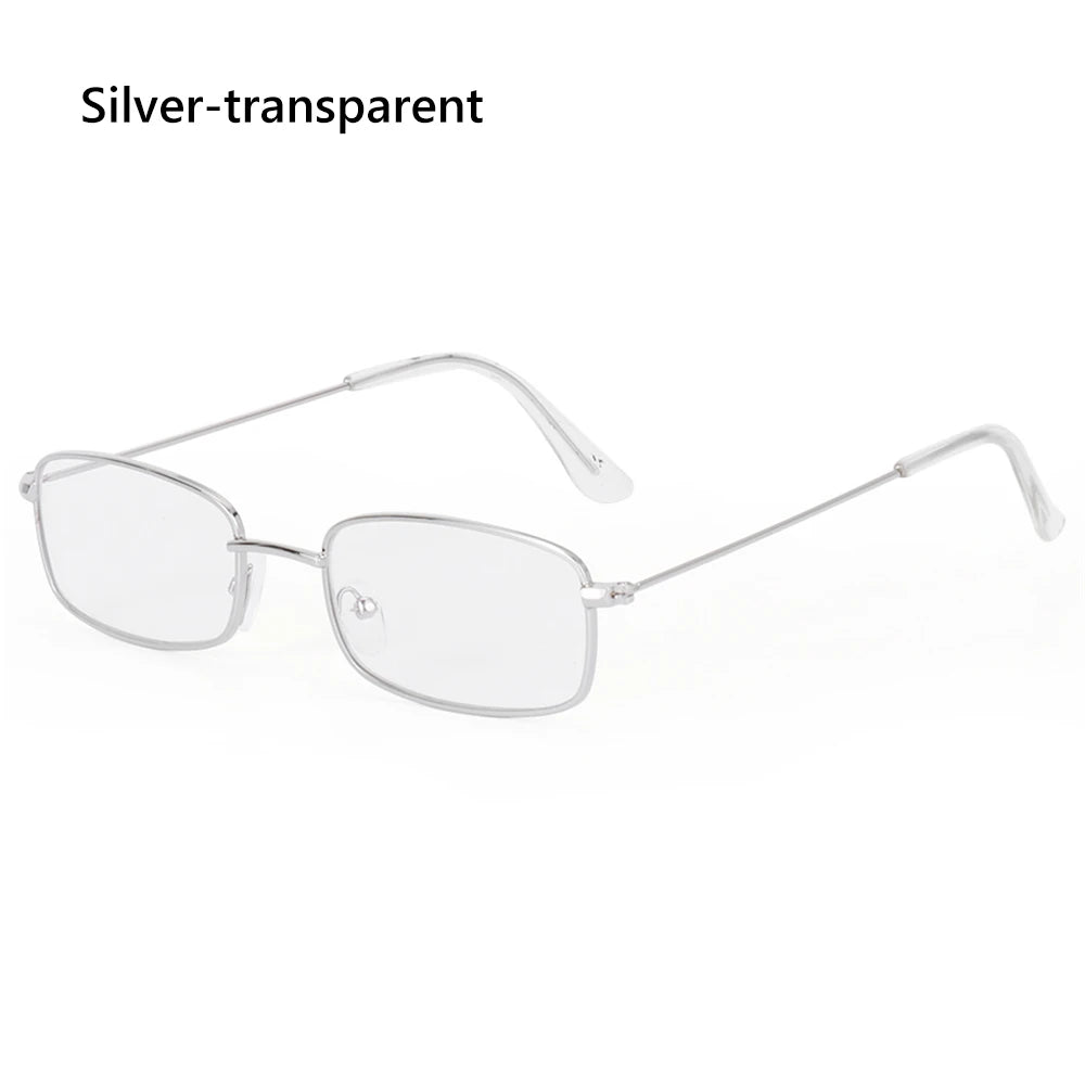 Fashion Retro Metal Frame Sunglasses – Colorful Small Rectangle UV400 Eyewear for Men & Women - Image 12