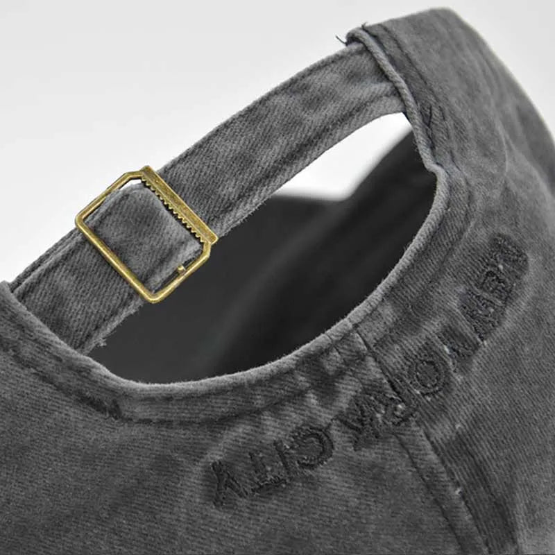 NEW YORK Embroidered Baseball Cap – Fashionable Washed Snapback Hat for Outdoor & Casual Wear - Image 2