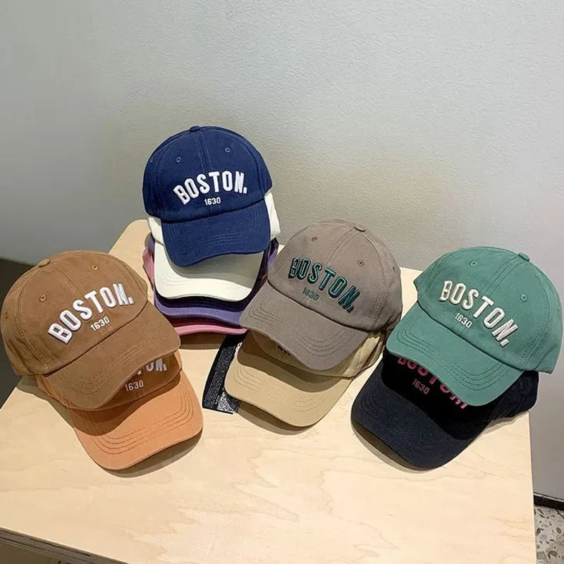 Kids' Solid Letter Embroidered Baseball Cap – Adjustable Sun Hat for Boys & Girls - Image 2