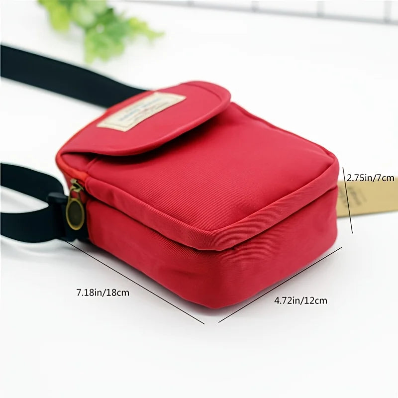 Canvas Multifunctional Crossbody Bag – Coin Purse & Mobile Phone Handbag - Image 4