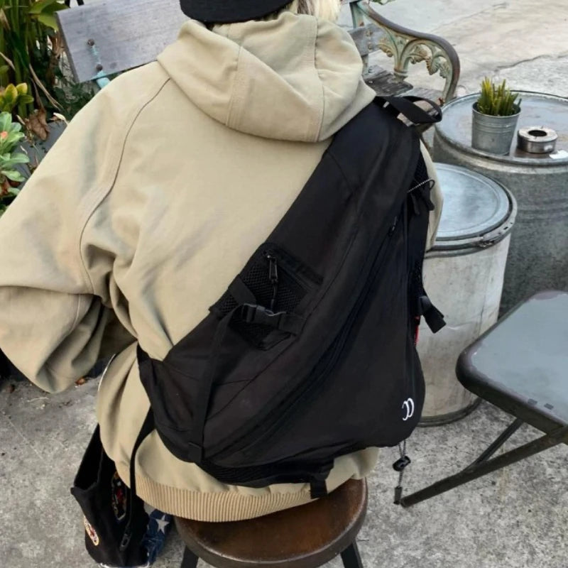 Y2K Aesthetic Streetwear Shoulder Bag – Vintage Grunge Crossbody for Women & Men - Image 2