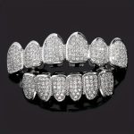 Hip Hop CZ Teeth Grillz Set