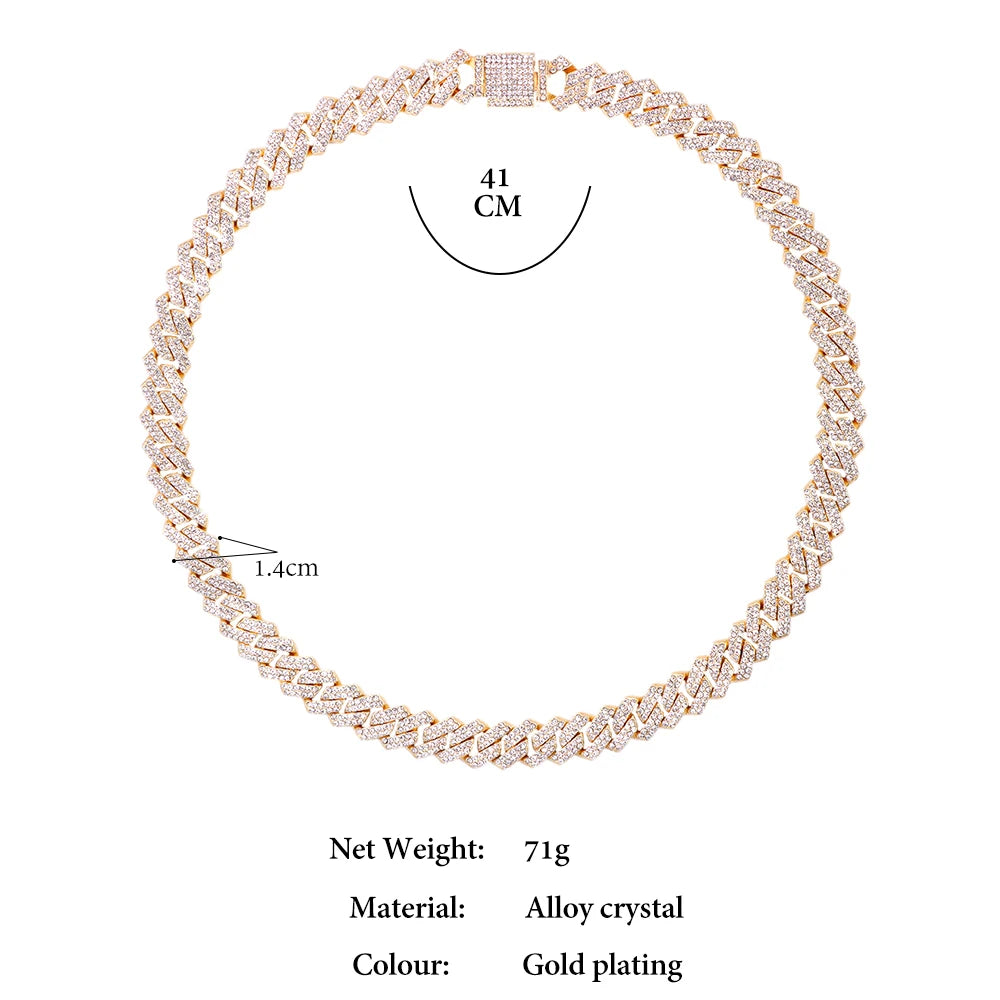 14MM Miami Prong Cuban Link Chain Necklace - Image 6