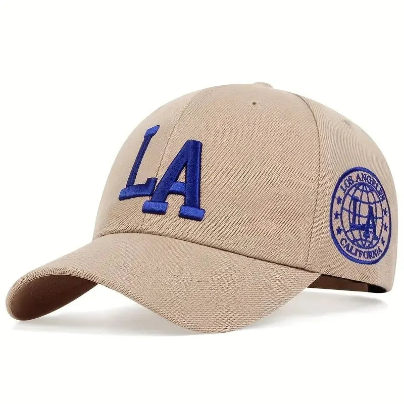 Unisex LA Letter Embroidery Snapback Cap – Adjustable Casual Hat for Spring & Autumn - Image 4