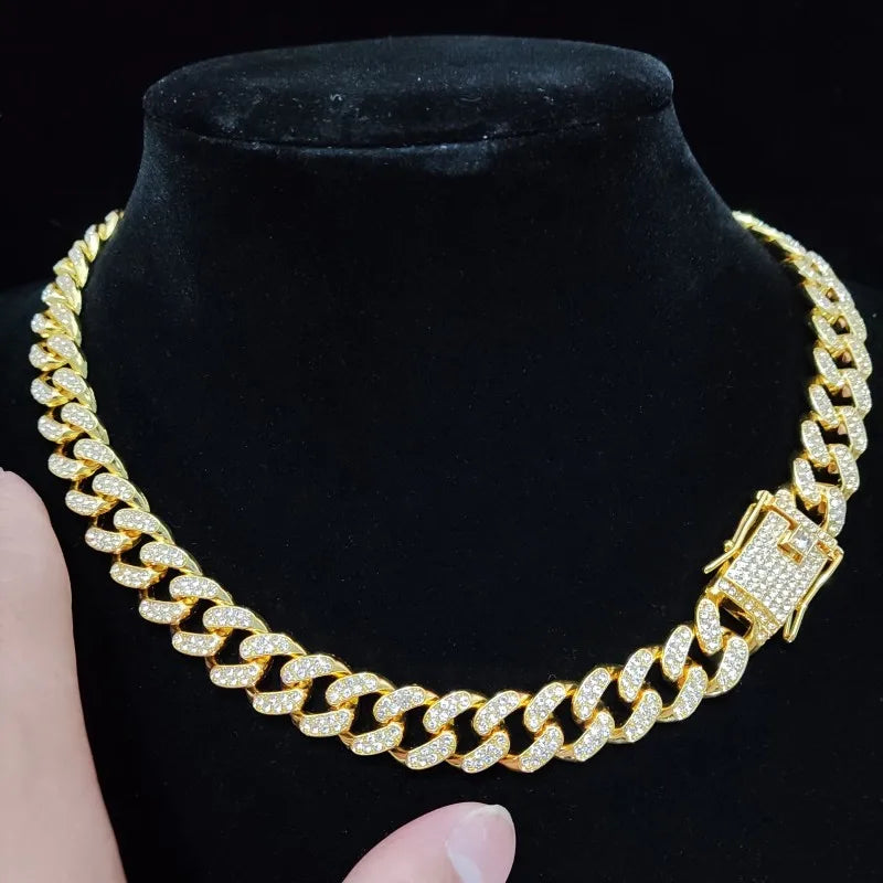 Men & Women Hip Hop Iced Out Bling Chain Necklace - Image 4