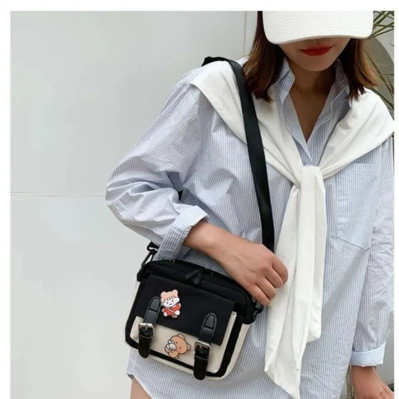 Korean Style Canvas Shoulder Bag – New Fashion Crossbody for Women - Image 5