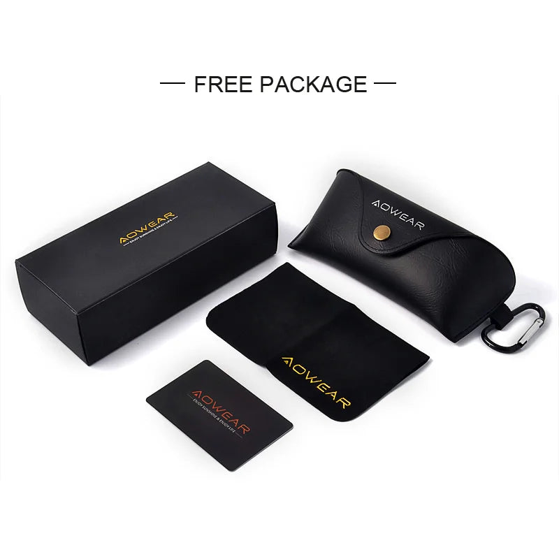 AOWEAR Men's Aviation Sunglasses – Polarized HD Pilot Mirror Shades for Driving - Image 5