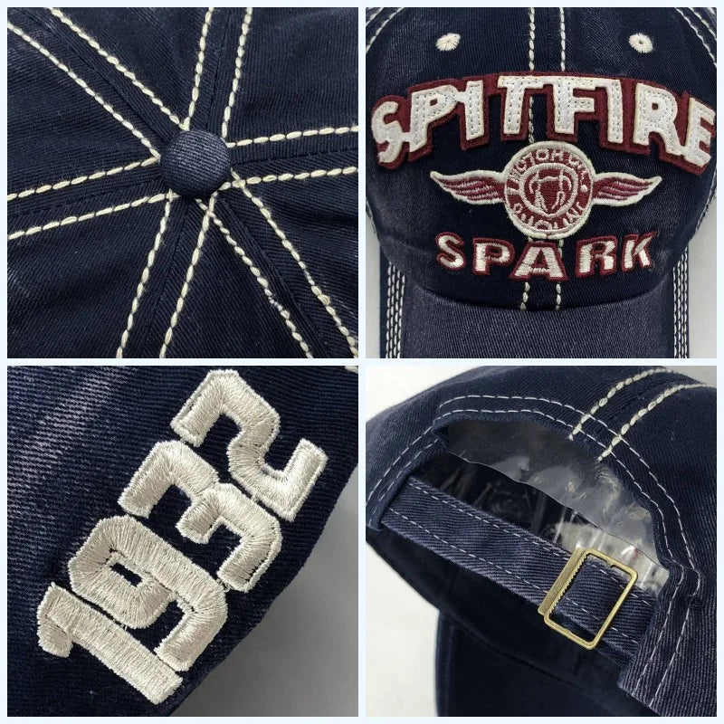 Embroidered Letter Cotton Baseball Cap – Unisex Cowboy Hip Hop Snapback for Summer Sports & Street Style - Image 5