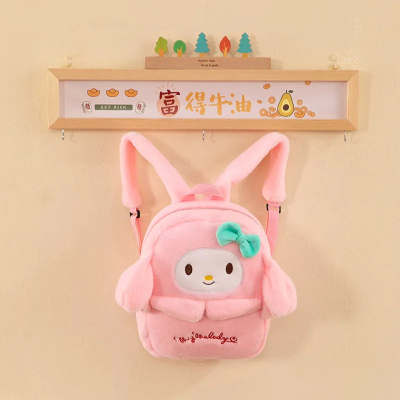 Sanrio Kuromi & Friends Plush Backpack – Cute Cartoon Mini Bag for Women & Students - Image 8