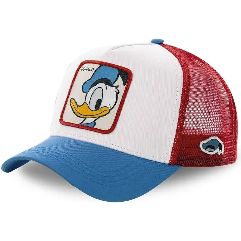 High-Quality Disney Style Cartoon Snapback – Unisex Cotton Baseball Cap with Mesh Back - Image 3