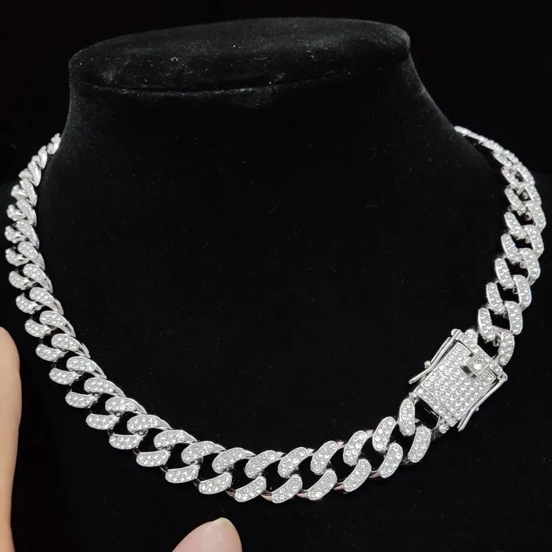 Men & Women Hip Hop Iced Out Bling Chain Necklace - Image 8