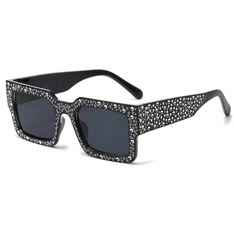 Retro Big Frame Square Sunglasses – Unisex One-Piece Designer Shades for Men & Women - Image 9