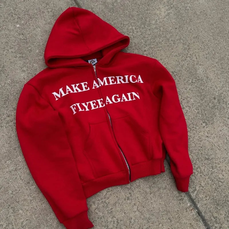 Y2K new American retro oversized portrait print hoodie Harajuku Gothic fashion sweatshirt rock punk high street men hoodie - Image 3