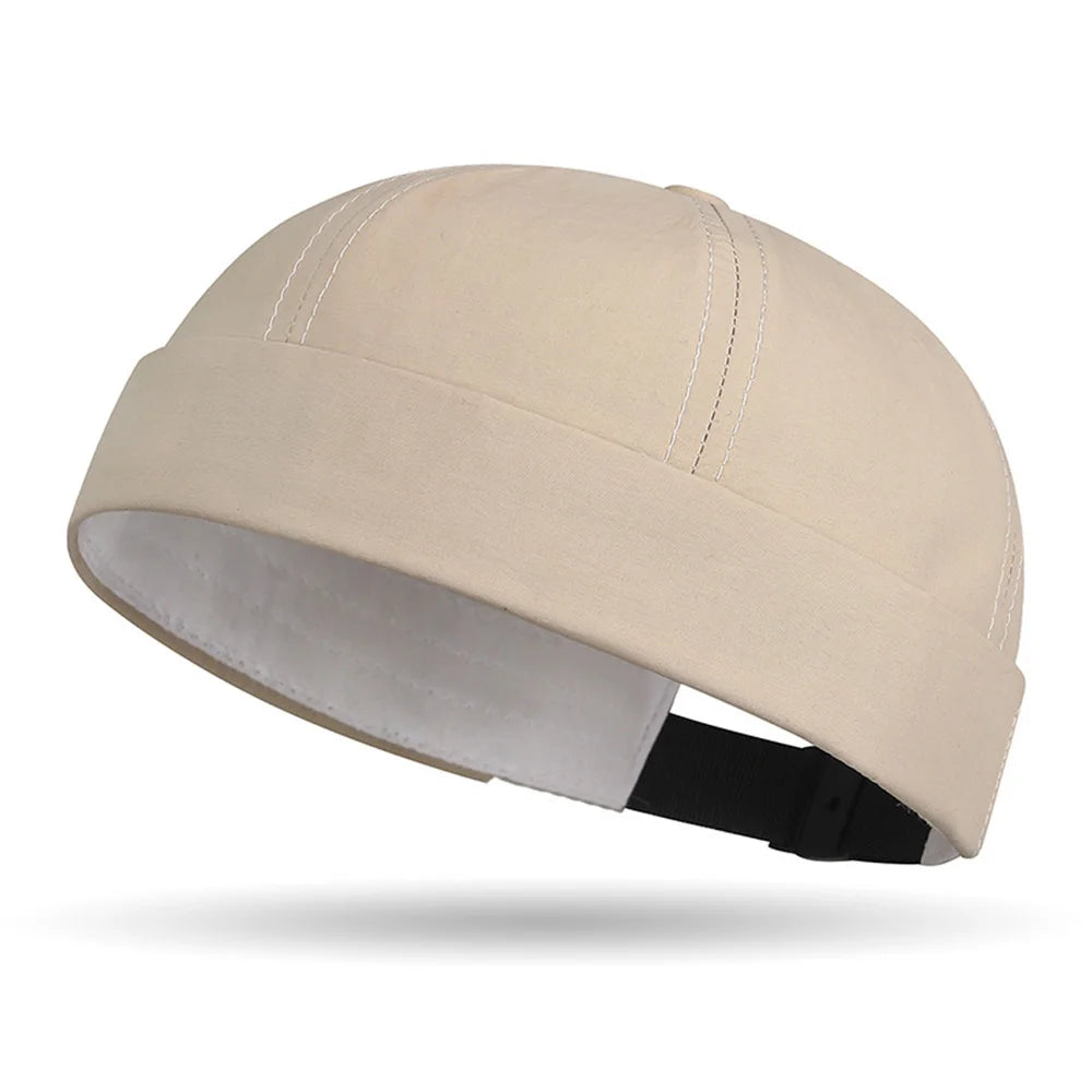 Vintage Brimless Docker Cap – Adjustable Cotton Skullies Beanie for Men’s Streetwear & Hip Hop Style - Image 11