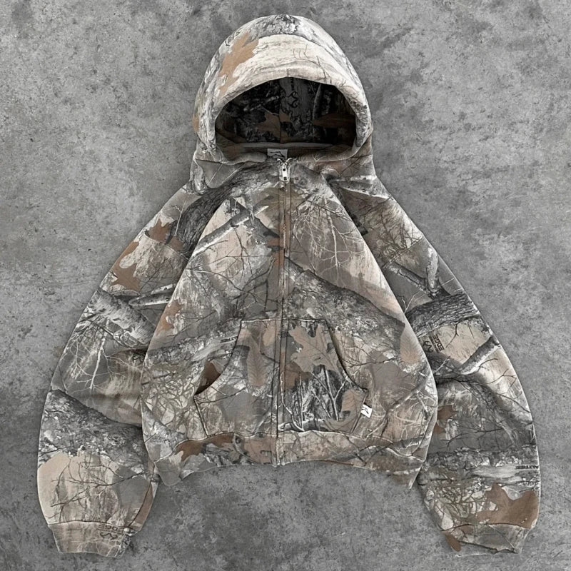 Y2K Camo Print Hoodie - Image 7